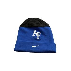 Nike Unisex Blue Black Air Force Falcons Knit Cap Beanie Hat AF OS Winter